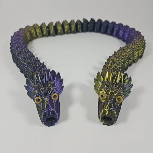 Two-headed Aztec Ancient Articulated Serpent