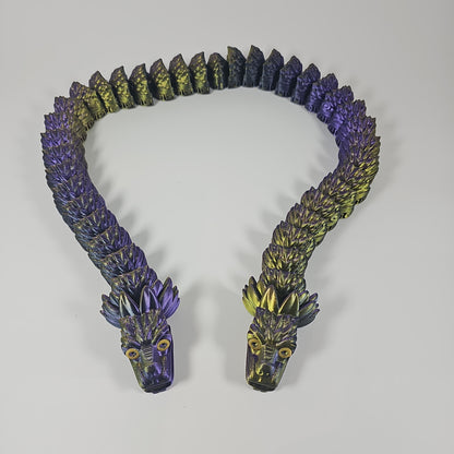 Two-headed Aztec Ancient Articulated Serpent