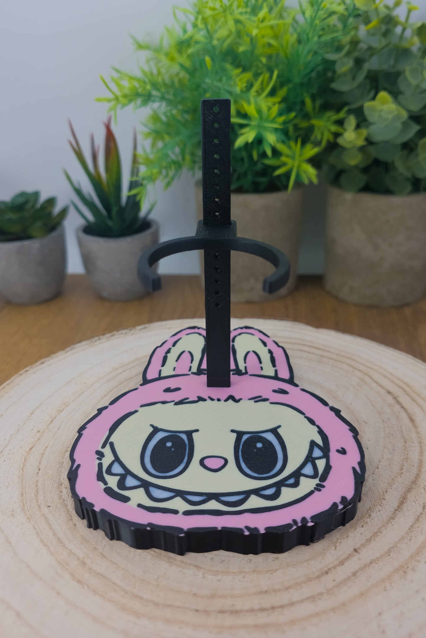 Labubu Style Figure Stand Holder - Adjustable Height - Multicolour